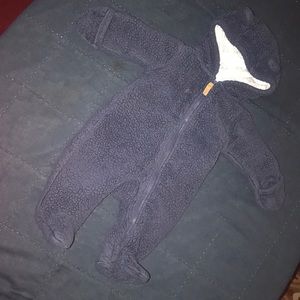 Baby, fuzzy winter suit